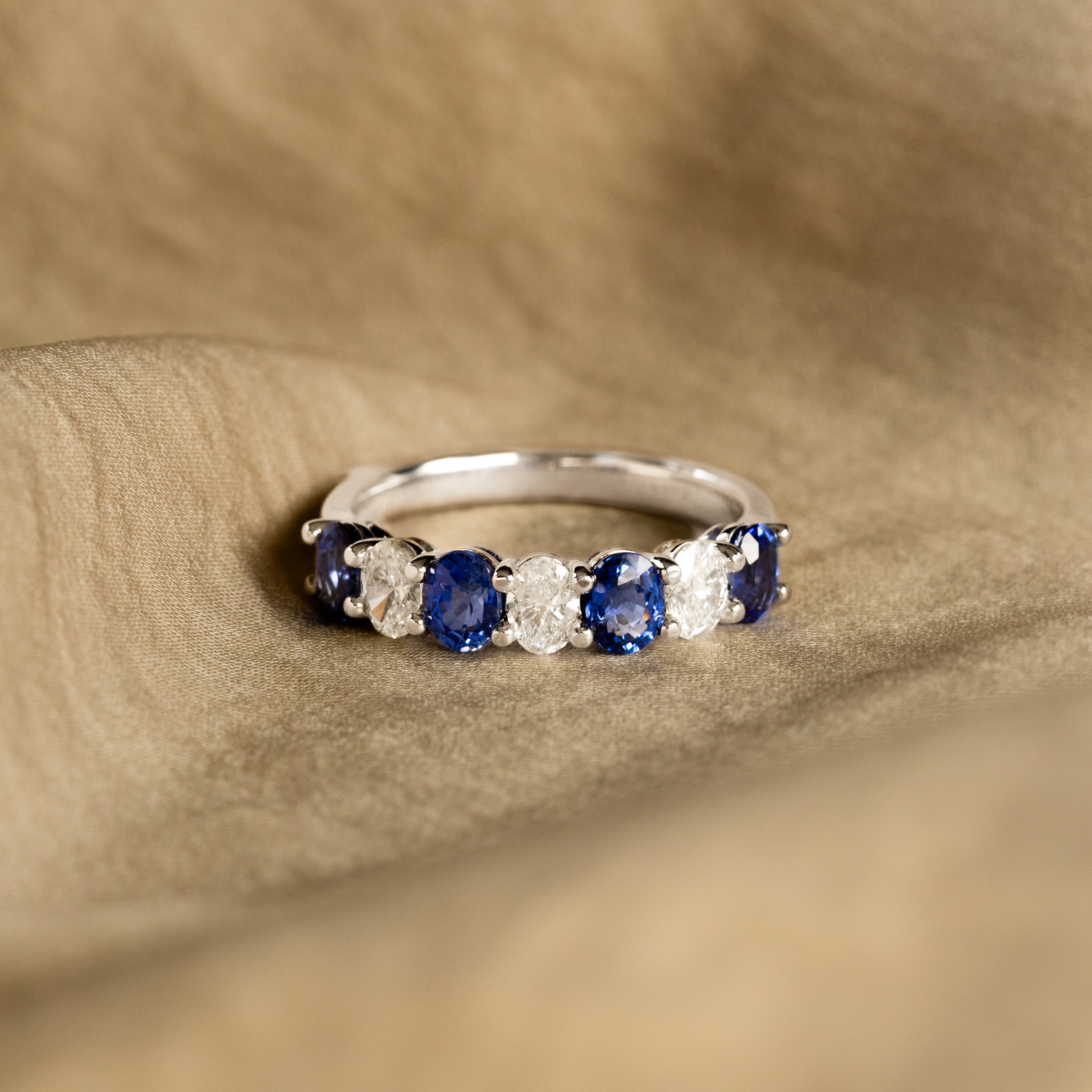 Natural sapphire purchases band