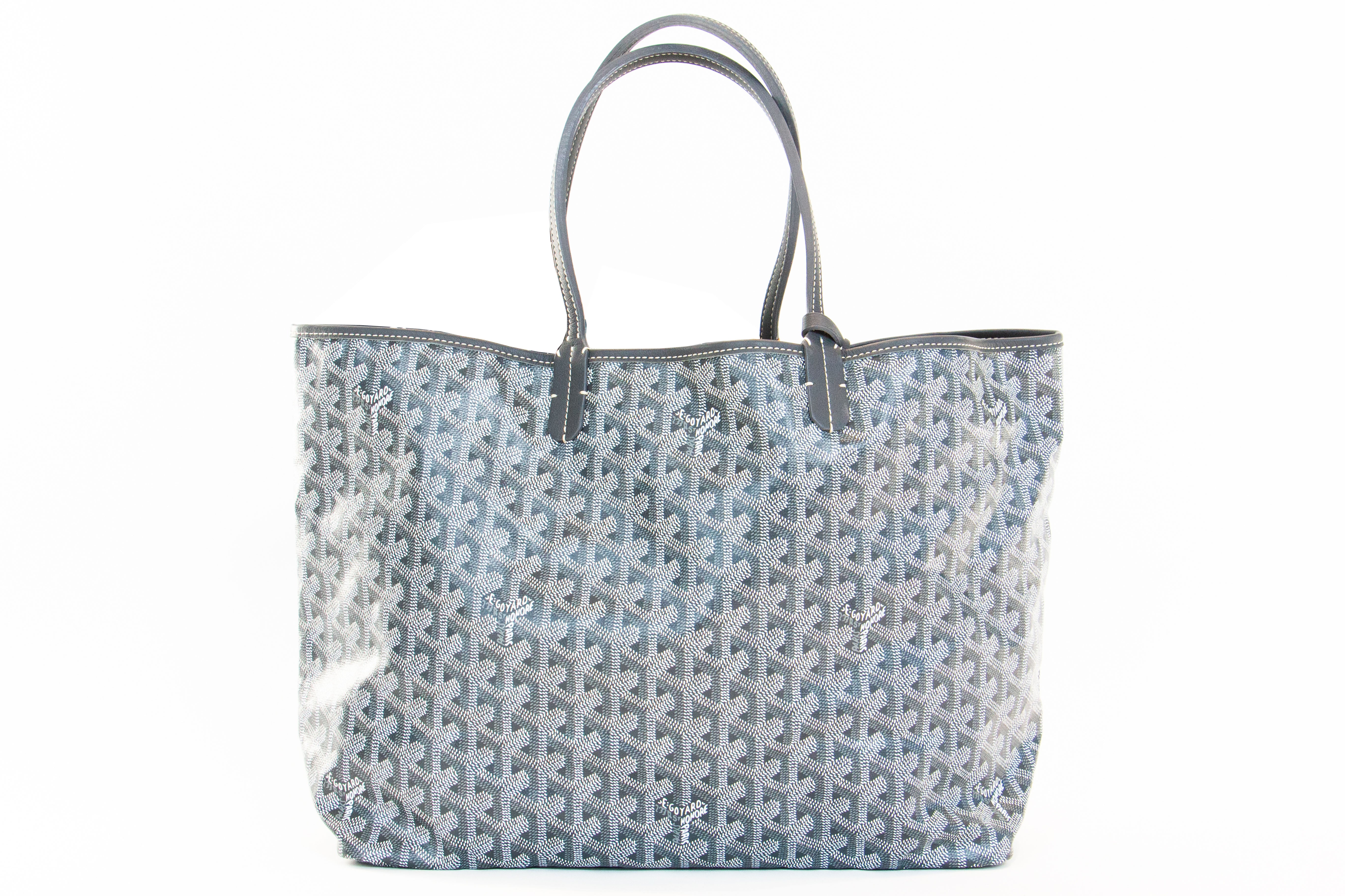 Goyard Goyardine St. Louis PM W/ Pouch (Grey) – QUEEN MAY