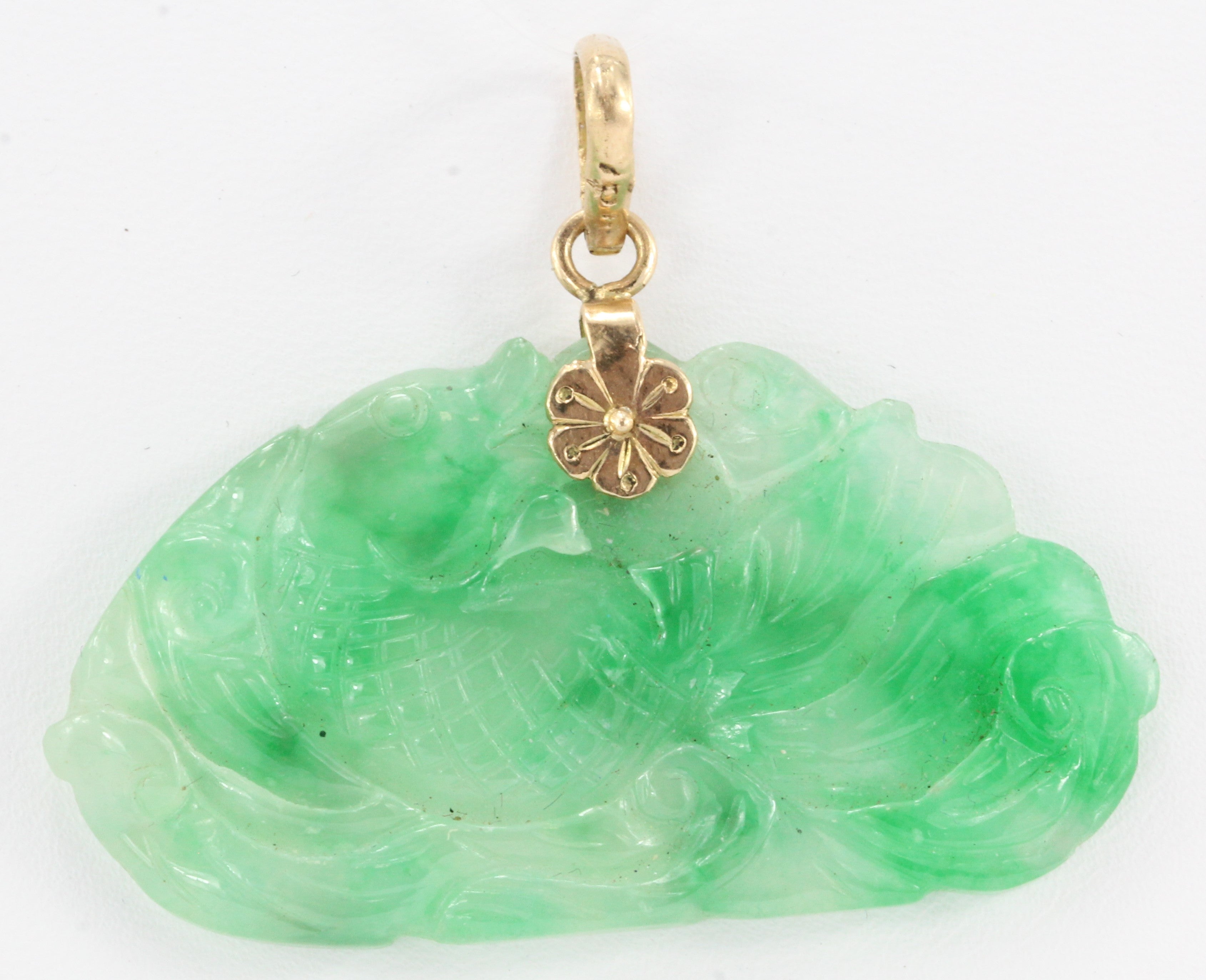 Carved sale jade jewelry