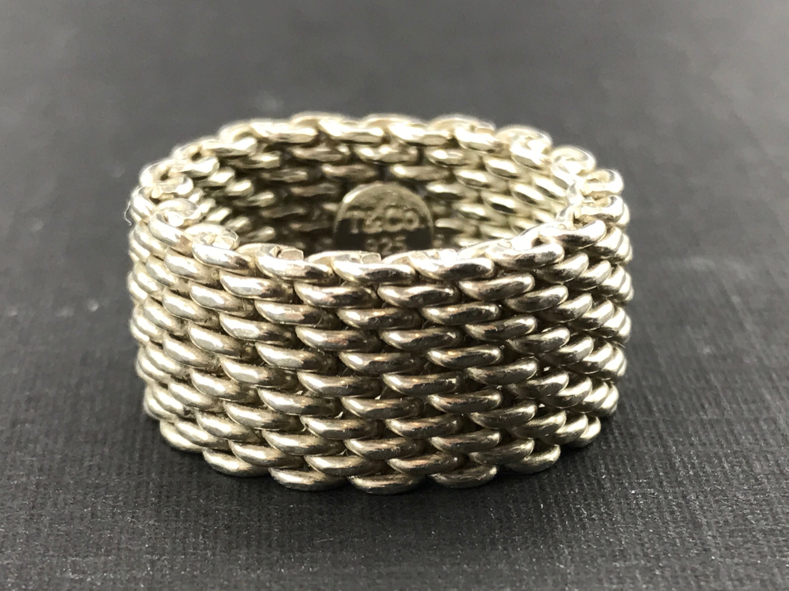 Tiffany sterling deals silver mesh ring