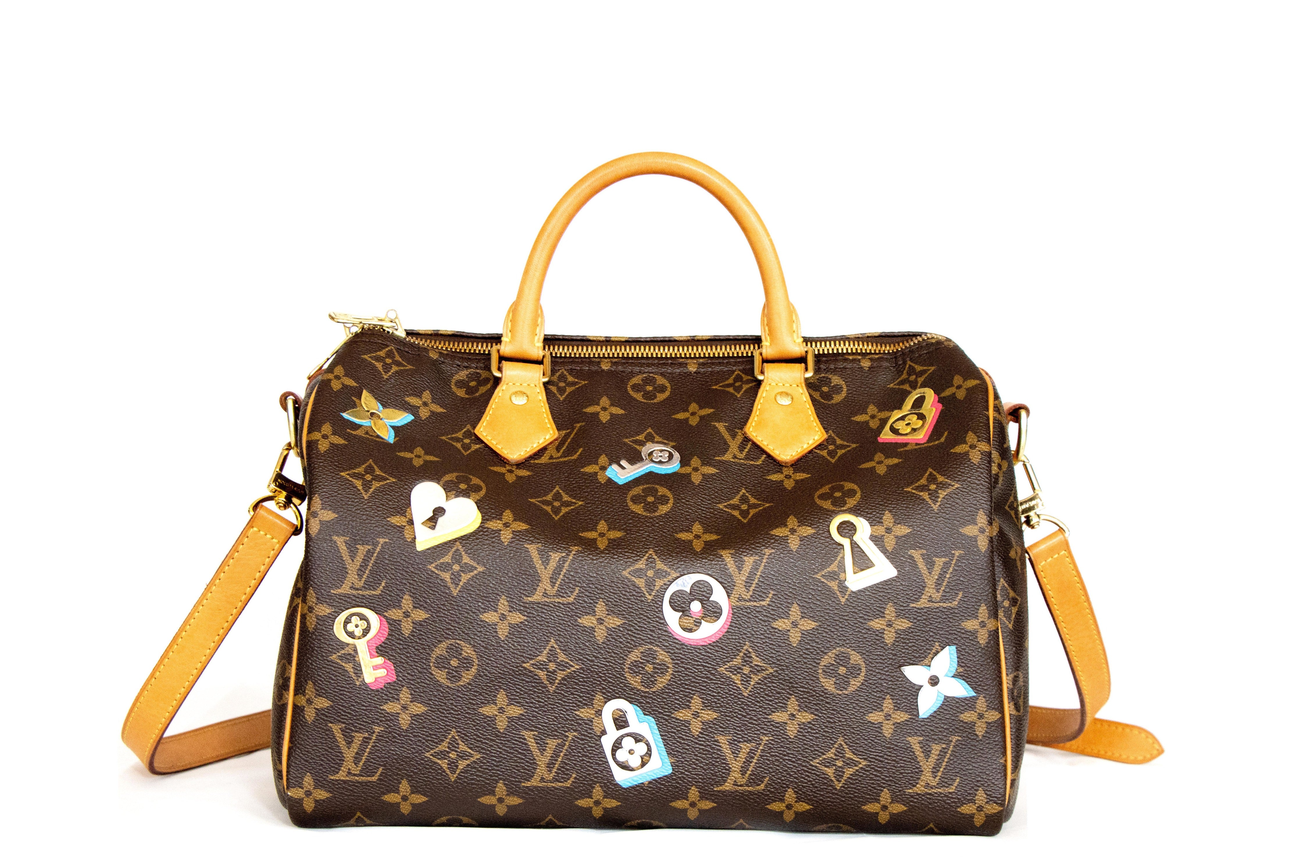 Louis Vuitton Monogram Love Lock Speedy Bandouliere 30 Limited Edition –  QUEEN MAY