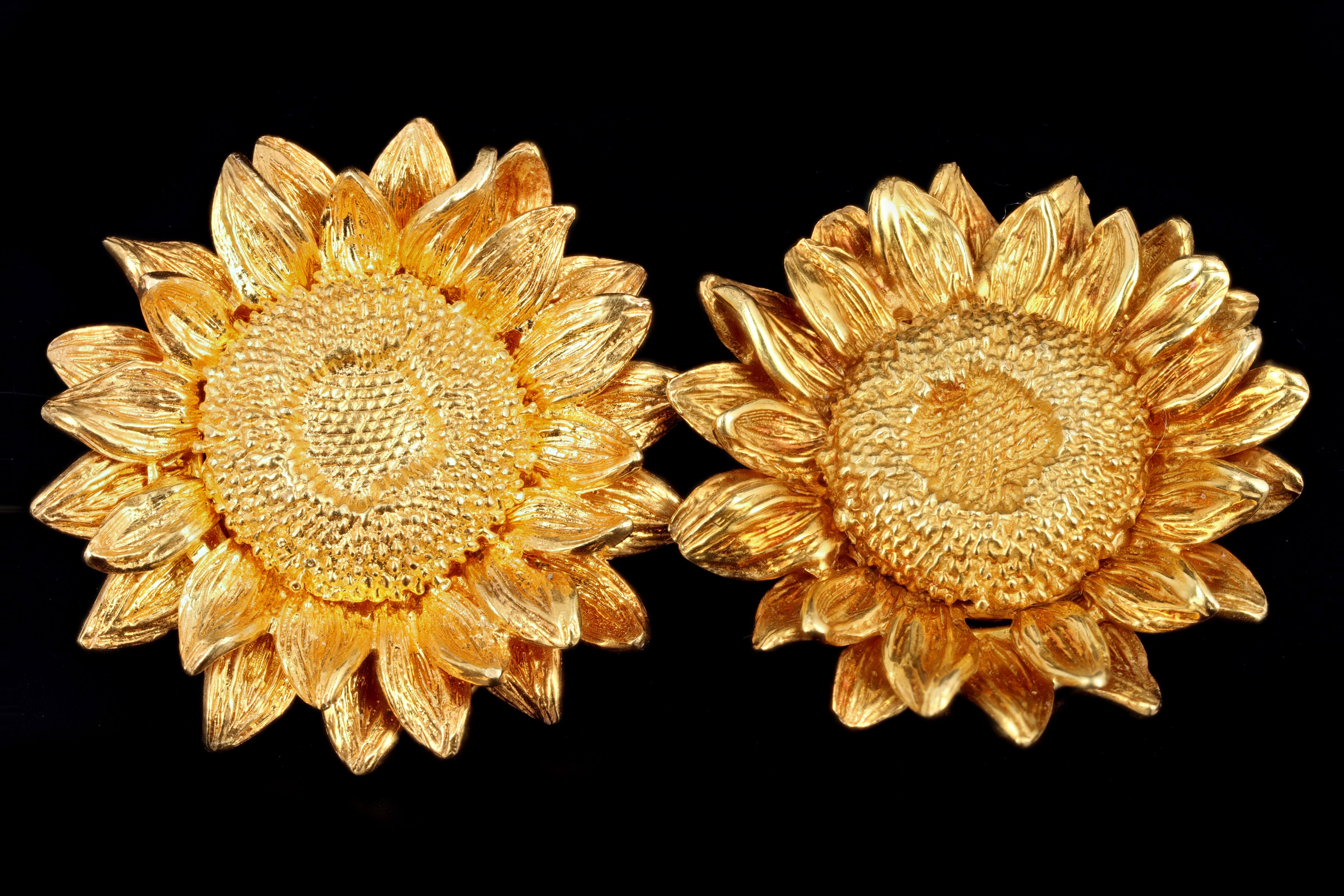 Asprey on sale sunflower earrings