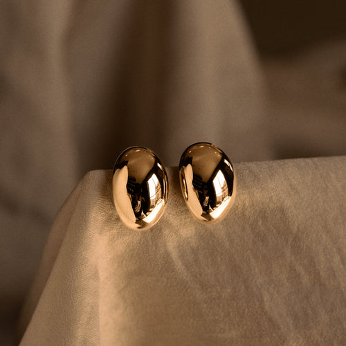 14K Yellow Gold Mini Drop Earrings - Queen May