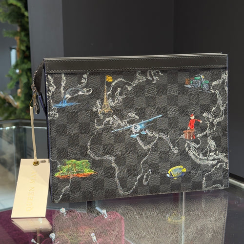 Louis Vuitton Popular Pochette Voyage Map Limited Edition - Queen May