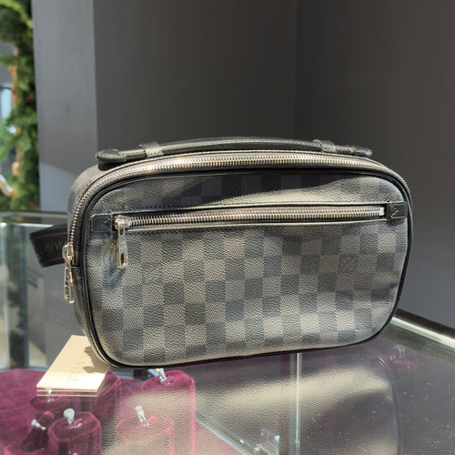 Louis Vuitton Damier Graphite Ambler Waist Bag - Queen May