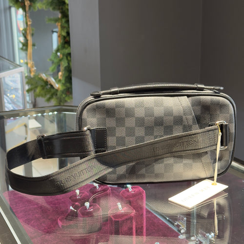 Louis Vuitton Damier Graphite Ambler Waist Bag - Queen May