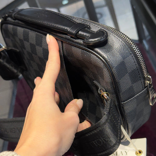 Louis Vuitton Damier Graphite Ambler Waist Bag - Queen May