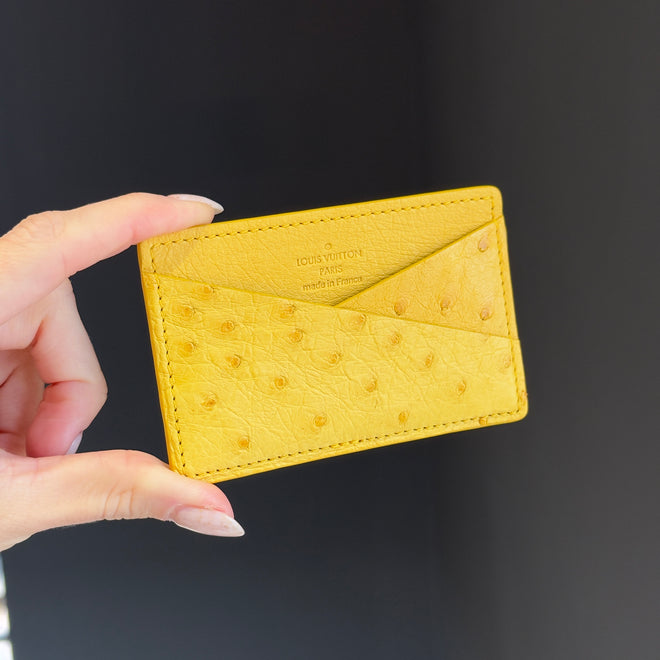 Louis Vuitton Ostrich Card Holder - Queen May