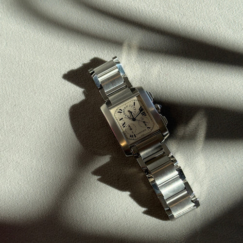 Cartier Tank Française Quartz Chronograph Watch Model 2303 - Queen May