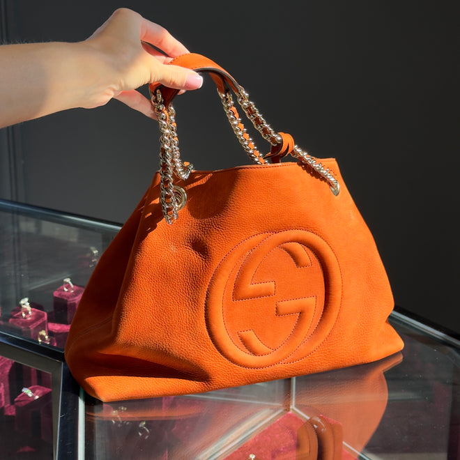 Gucci Soho Rust Suede Bag - Queen May