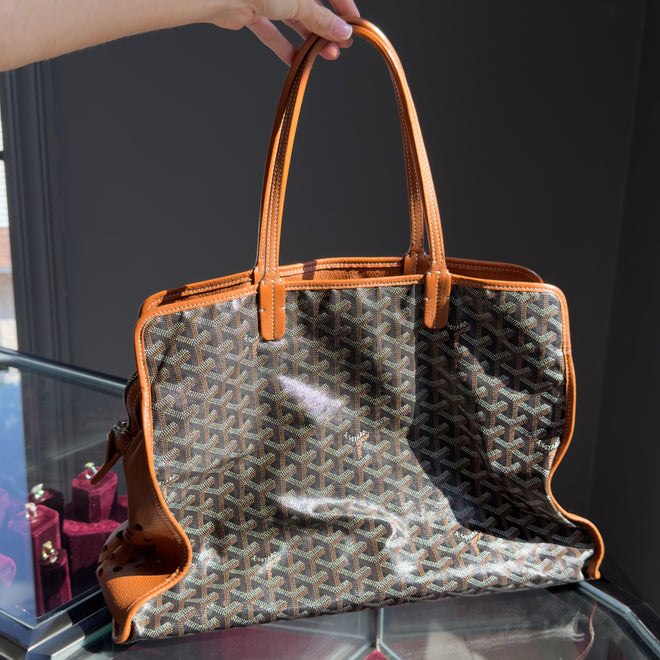 Goyard Brown Hardy PM Tote - Queen May