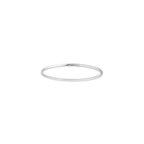 14K Gold 1mm Wire Stackable Ring - Queen May