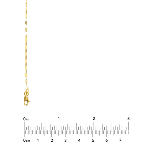 14K Yellow Gold Circle Lariat Necklace - Queen May