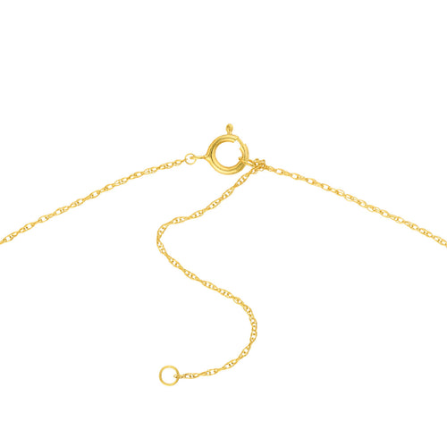 14K Yellow Gold Flip-Flop Pendant Necklace - Queen May