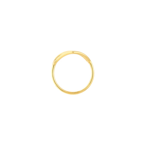14K Yellow Gold Organic Heart Ring - Queen May