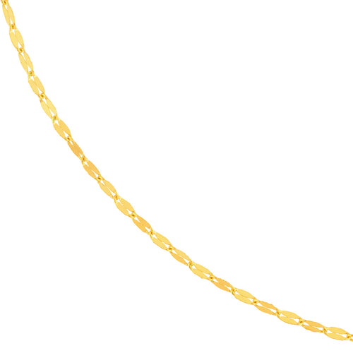 14K Yellow Gold 1.45mm Long Anchor Chain - Queen May