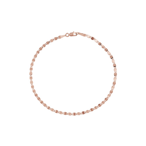 14K White, Yellow or Rose Gold Valentina Chain Bracelet - Queen May