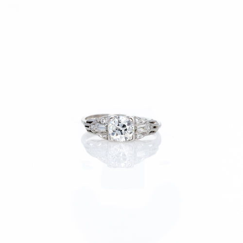 Art Deco 0.70 Carat Old European Diamond Engagement Ring - Queen May