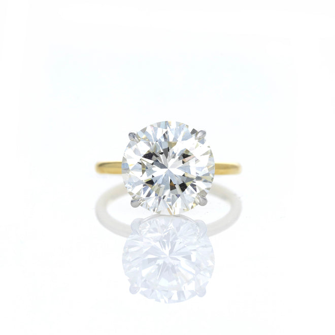 7.5 Carat Round Brilliant Diamond Solitaire Engagement Ring - Queen May