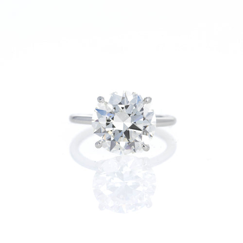 5.30 Carat Round Brilliant Diamond Solitaire Engagement Ring - Queen May