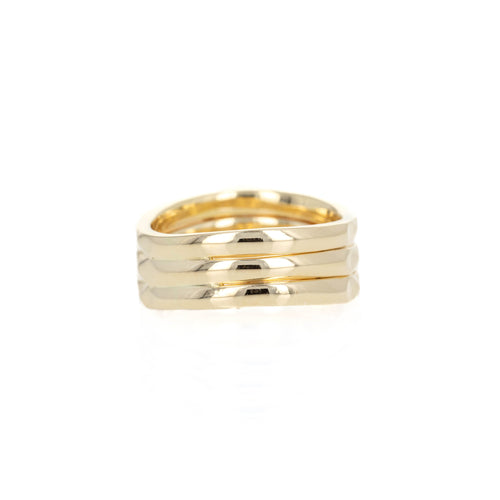 18K Yellow Gold 0.80 Carat Asscher Diamond Ring - Queen May