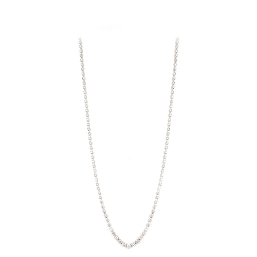 Platinum 3.05 Carat Round Brilliant Diamond Graduated Necklace - Queen May