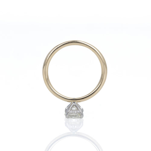 1.02 Carat Round Brilliant Diamond Hidden Halo Engagement Ring - Queen May