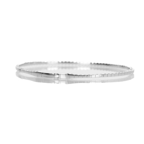 14K Gold 0.50 Carat Round Diamond Flexible Bangle - Queen May