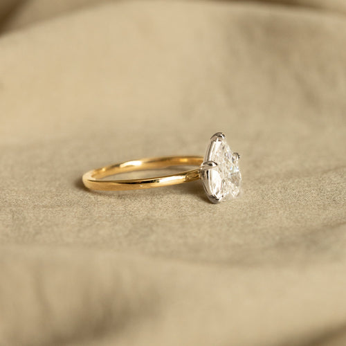 1.46 Carat Pear Diamond Engagement Ring - Queen May