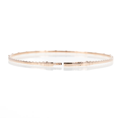 14K Gold 0.20 Carat Diamond Flexible Bangle - Queen May