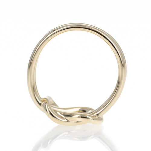 14K Yellow Gold Infinity Knot Ring - Queen May