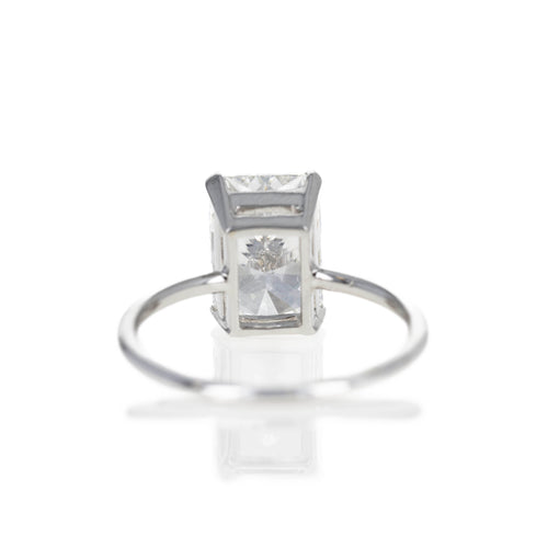 Lab Grown 6.02 Carat Radiant Diamond Engagement Ring - Queen May