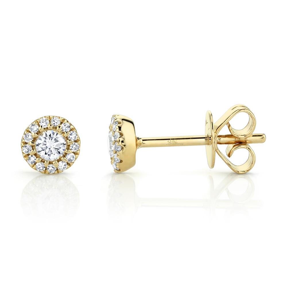 24 karat deals gold diamond earrings