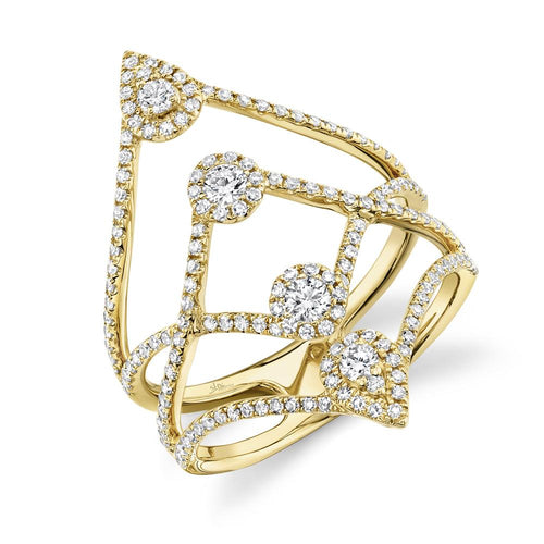 14K Gold 0.71 Carat Diamond Ring - Queen May