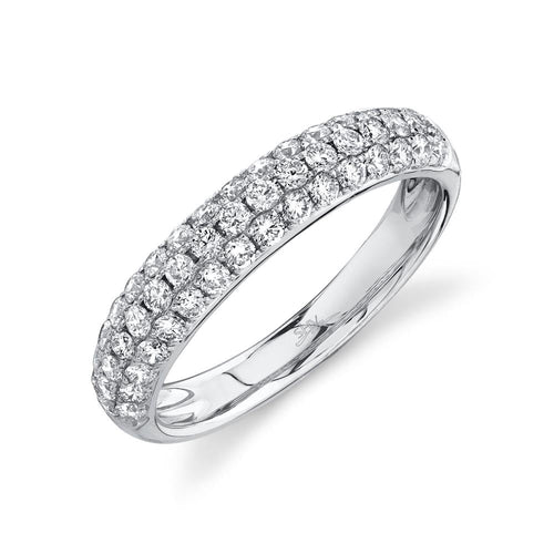 14K Gold 0.81 Carat Diamond Pave Band - Queen May