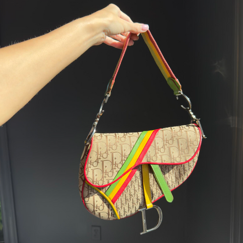 Dior Diorissimo Rasta Saddle Bag - Queen May