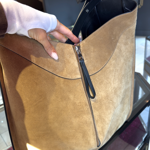 Loewe Suede Hammock Bag Brown - Queen May