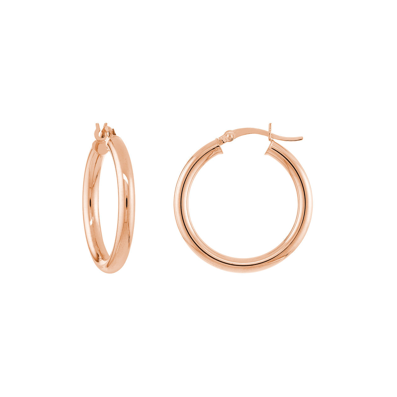 14K Rose Gold Plated Oval Hoop Earrings Lightweight Hoops For Women Teen  Girls | eBay