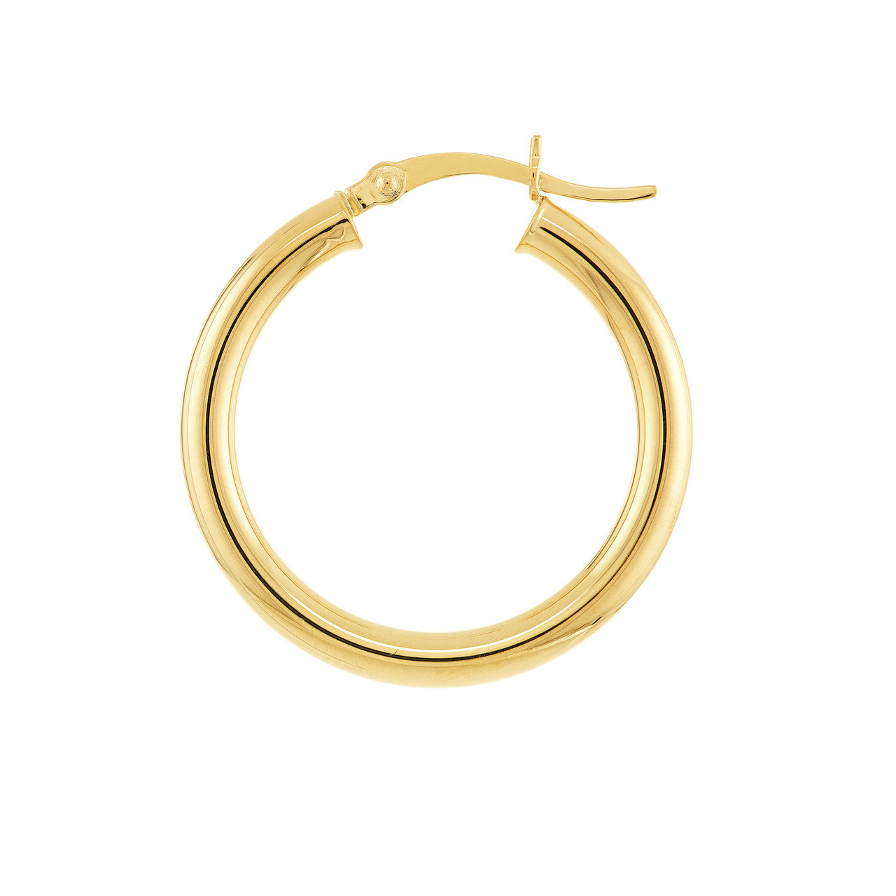 Gold Tone Medium Size Hoop Earrings – Just Style LA