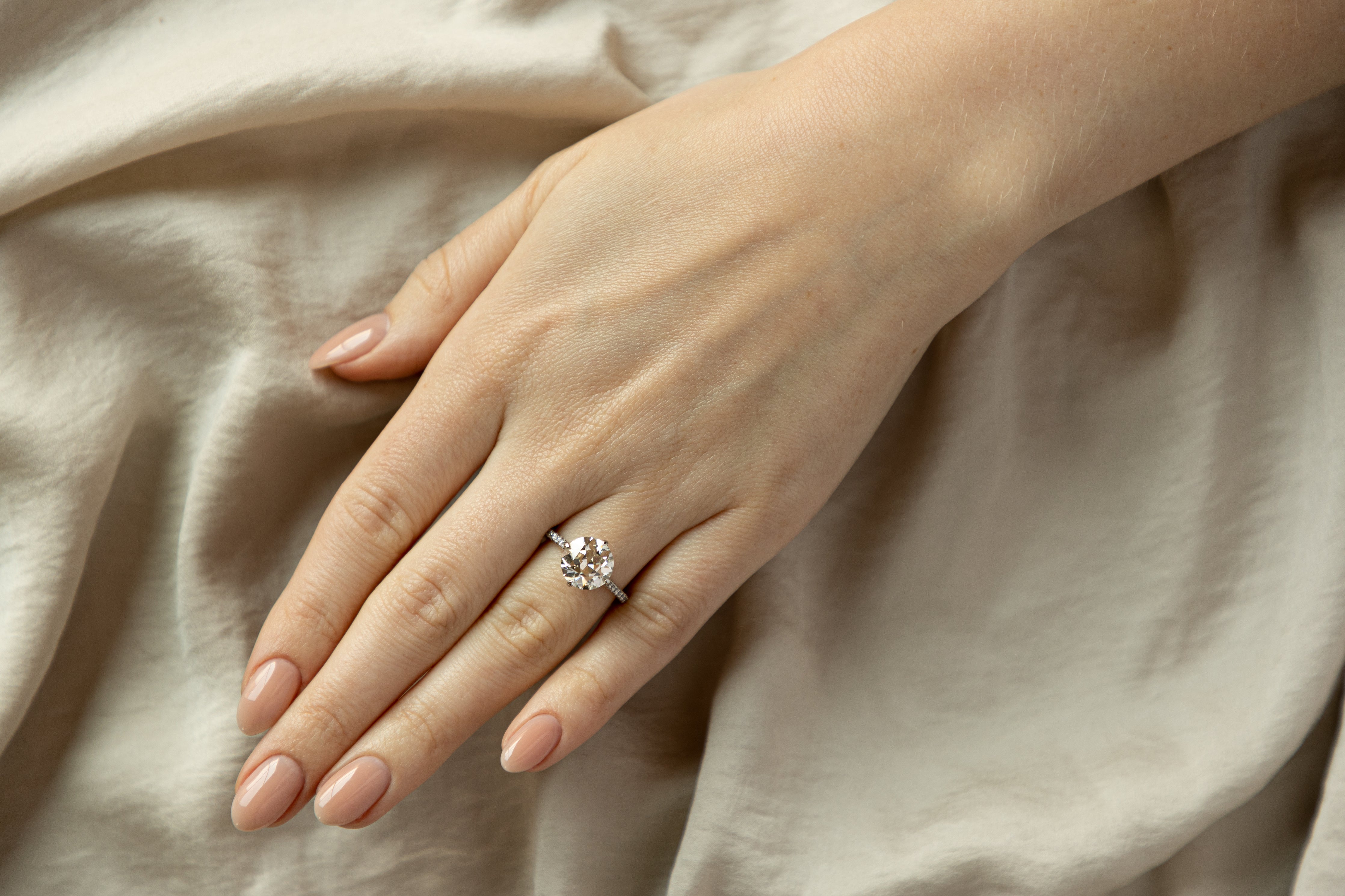 40ct Old European Cut Diamond Belcher Ring – Jewels by Grace