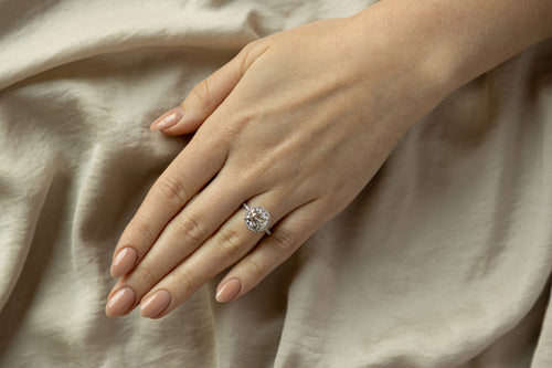 Diamond Engagement Ring 3 Carat Round Brilliant Diamond 
