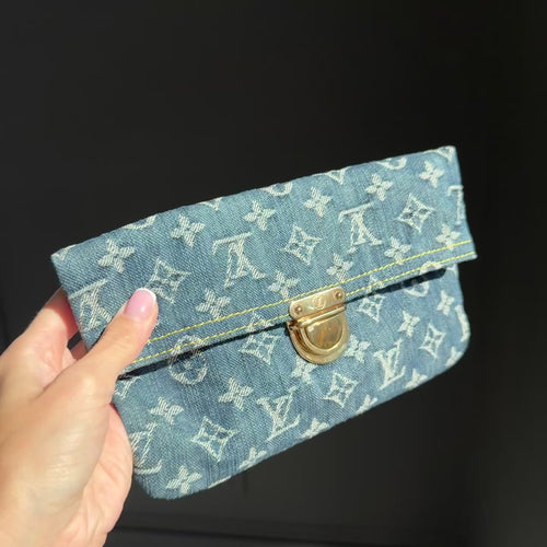 Louis Vuitton Blue Monogram Denim Pochette