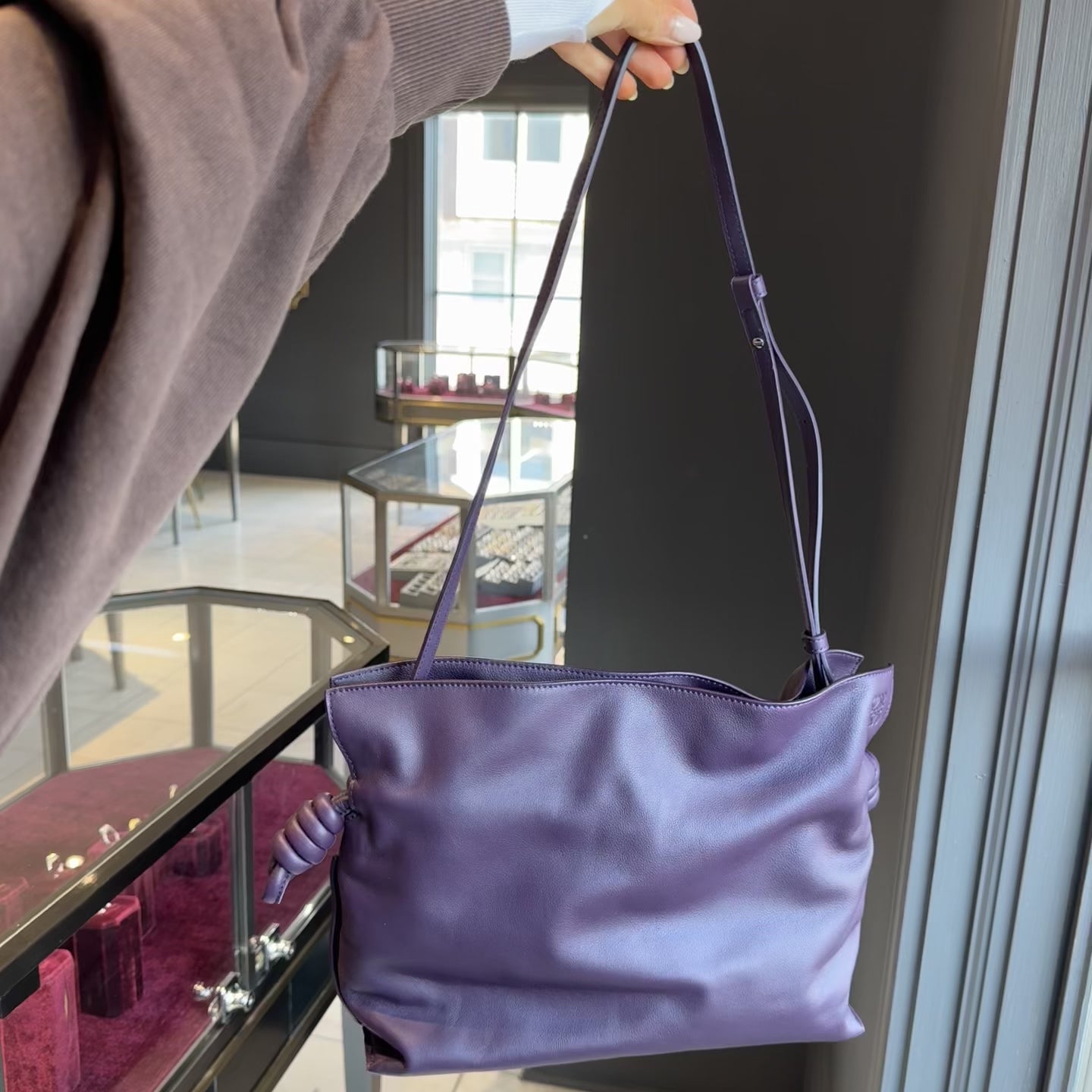 Loewe Purple Flamenco Bag - Queen May