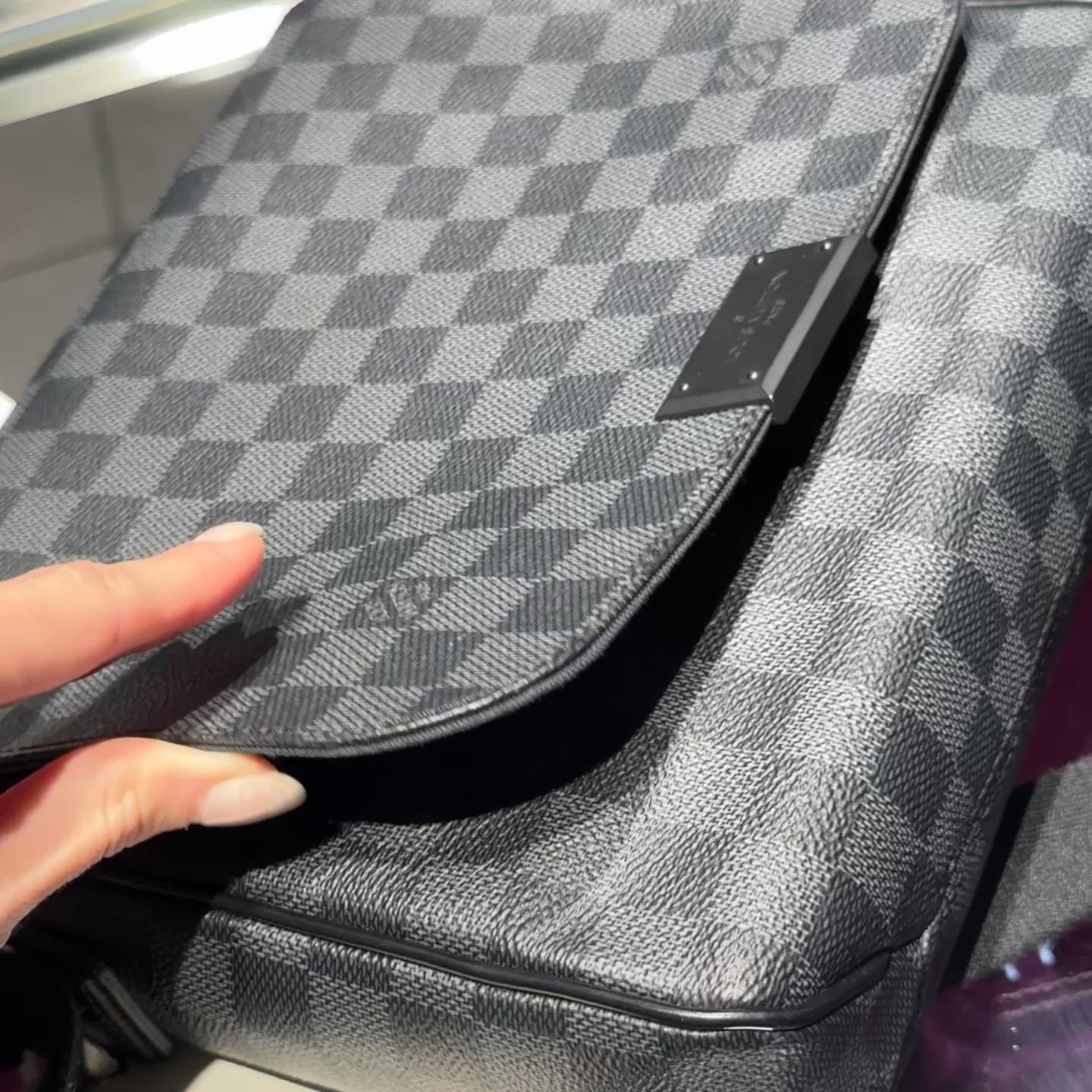 Louis Vuitton Damier Graphite District Bag PM - Queen May