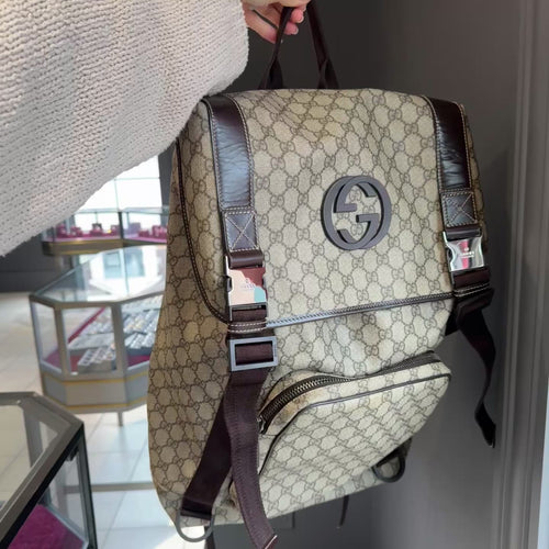 Gucci GG Supreme Canvas Backpack - Queen May