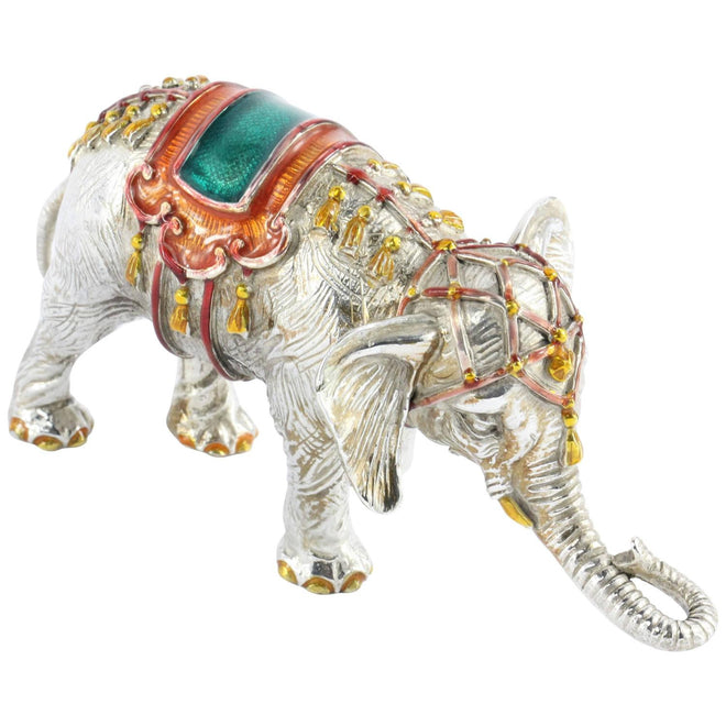 Tiffany & Co. Gene Moore Sterling Silver Enamel Circus Elephant, circa 1990 - Queen May