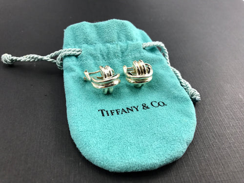 Tiffany & Co Sterling Silver Signature X Earrings - Queen May