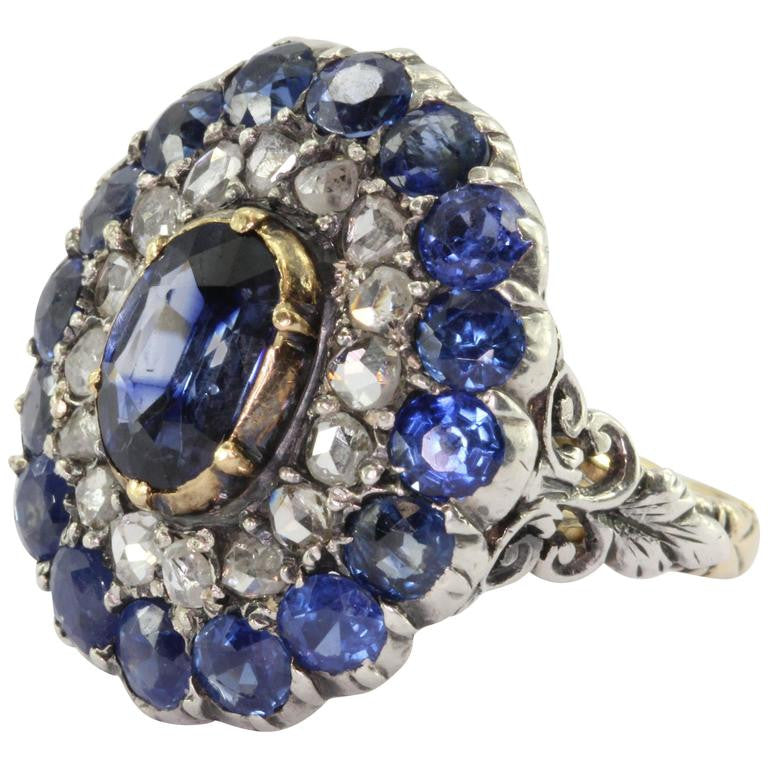 Georgian sapphire deals ring