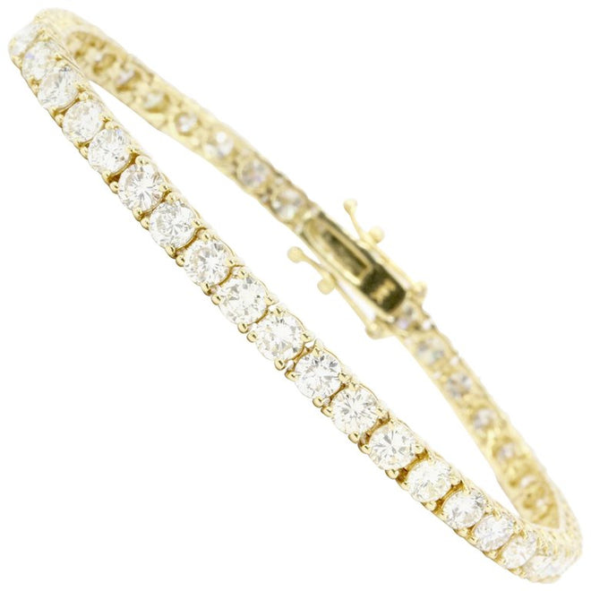 9 CTW 45 Diamond 14K Gold Tennis Bracelet - Queen May