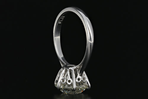 Platinum Old European Cut 4.91 Carat GIA Certified Diamond Ring - Queen May